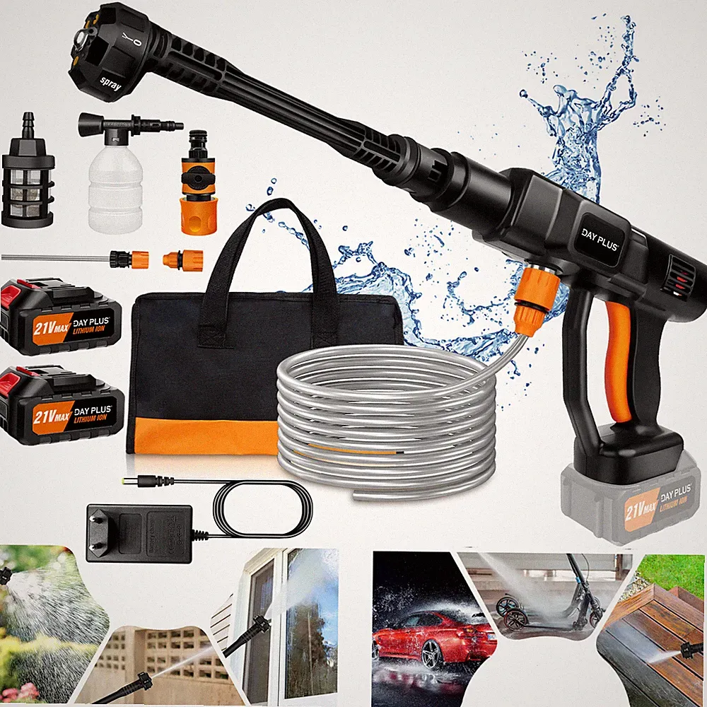 6 IN 1 Elektro Hochdruckreiniger 5000W 300bar Flächenreiniger Dampfstrahler Akku