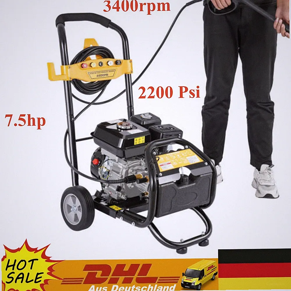 7.5hp Benzin Hochdruckreiniger Benzinmotor Dampfstrahler 3400RPM