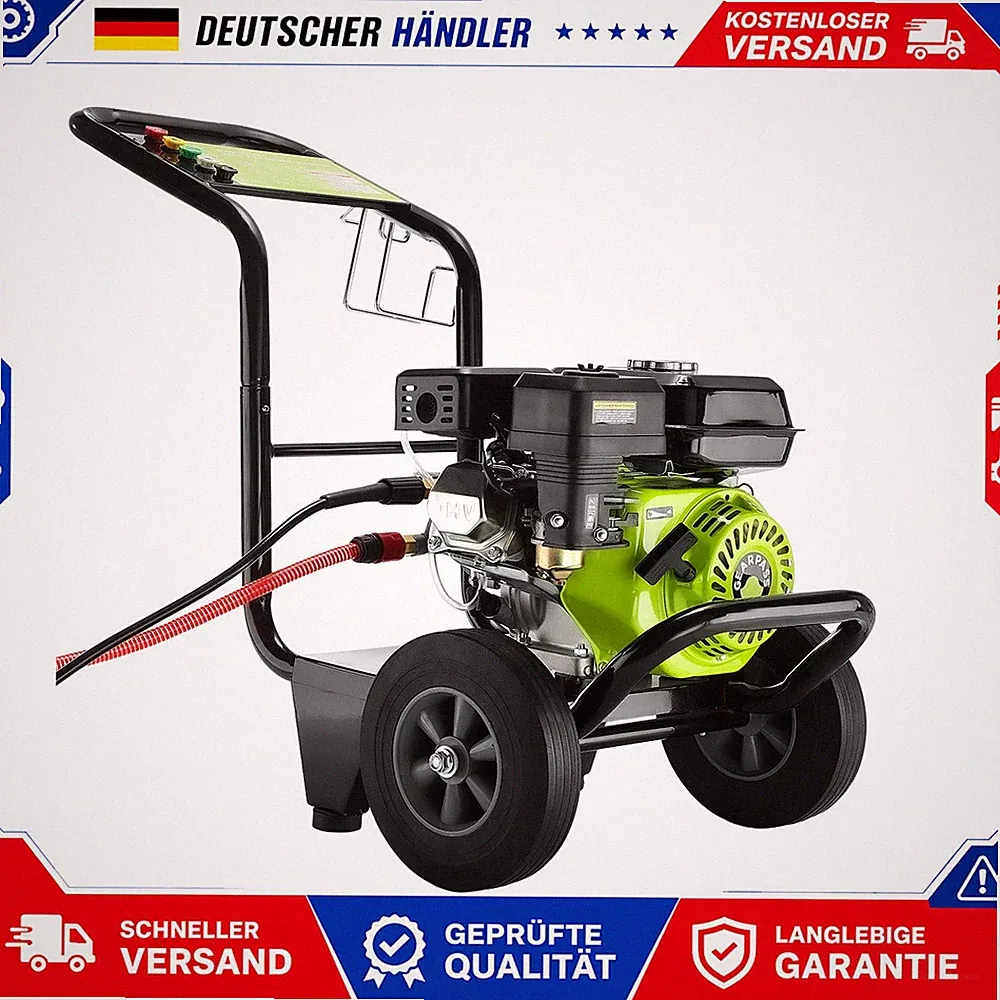 7 PS Benzin Hochdruckreiniger 4-Takt mit 5 Düsen 3500 PSI GEARZAAR 9993494