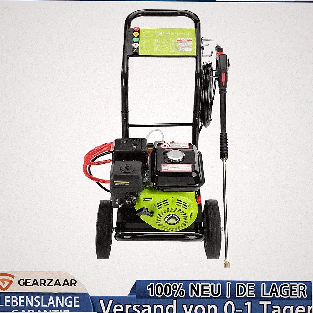 Benzin-Hochdruckreiniger 3500 PSI 7PS Gas-Hochdruckreiniger 4-Takt 2,6 GPM