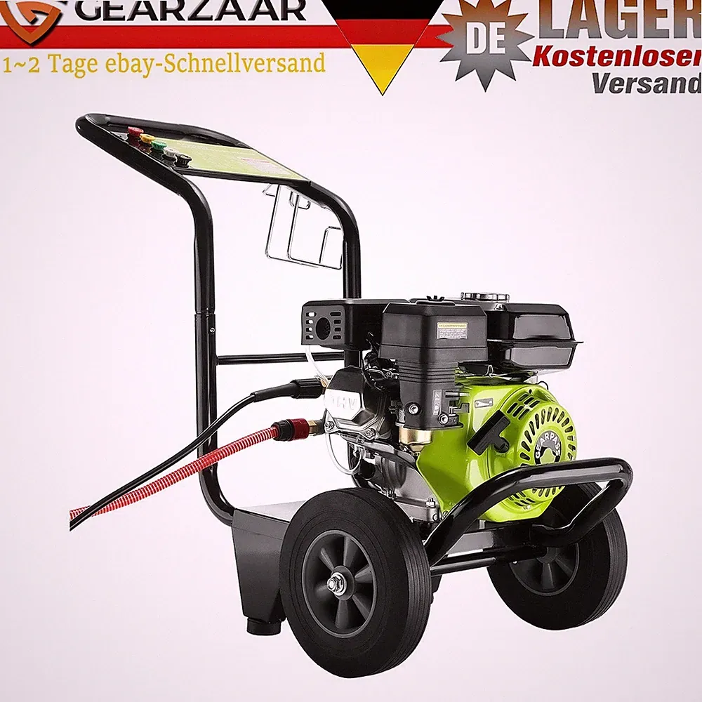 Benzin-Hochdruckreiniger 3500 PSI inkl. Zubehör 2,6 GPM 4-Takt 7PS Schwarz