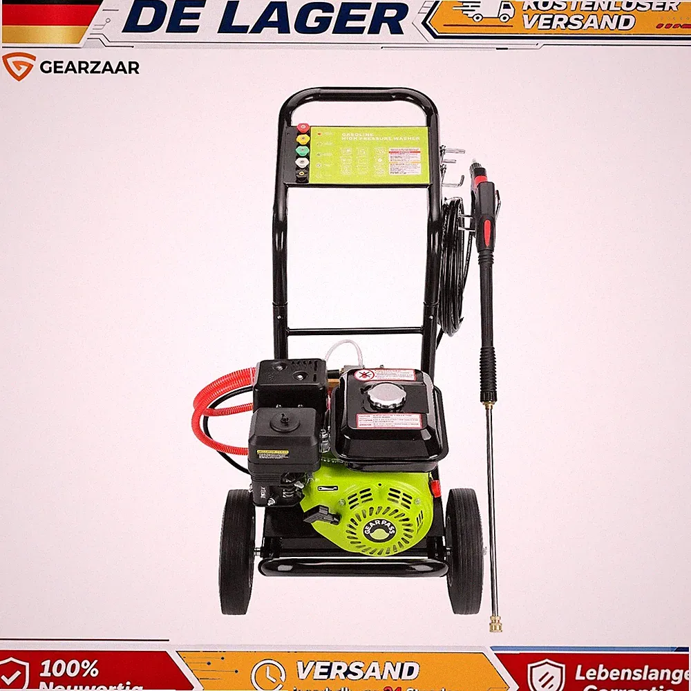 Benzin-Hochdruckreiniger 3500 PSI Profi Benzindruckreiniger 2,6 GPM 241bar 7PS