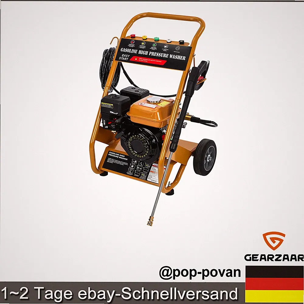 Benzin Hochdruckreiniger 3950 PSI Gas-Hochdruckreiniger 10 L/min 6,5PS 212cc