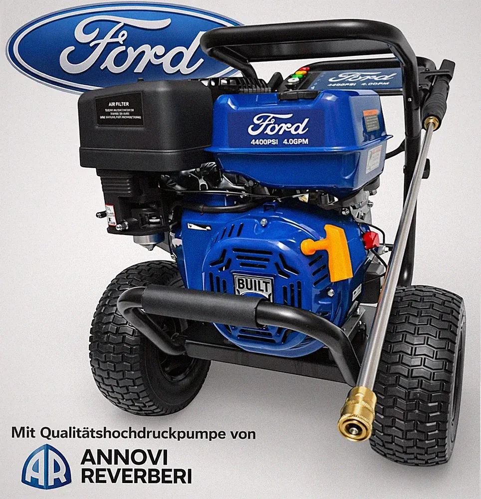 Benzin Hochdruckreiniger Dampfstrahler 13PS Ford Flächenreiniger AR Pumpe 303bar