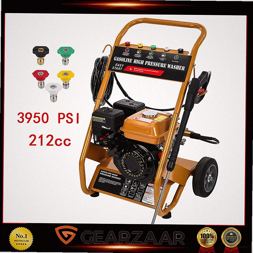 Benzin Hochdruckreiniger Terrassenreinger 3950PSI 6,5PS 272bar inkl. Zubehör