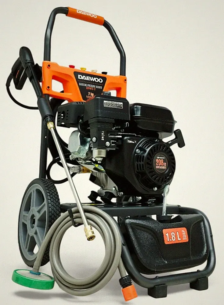 DAEWOO Benzin Hochdruckreiniger 7 PS Dampfstrahler 200bar Terassenreiniger