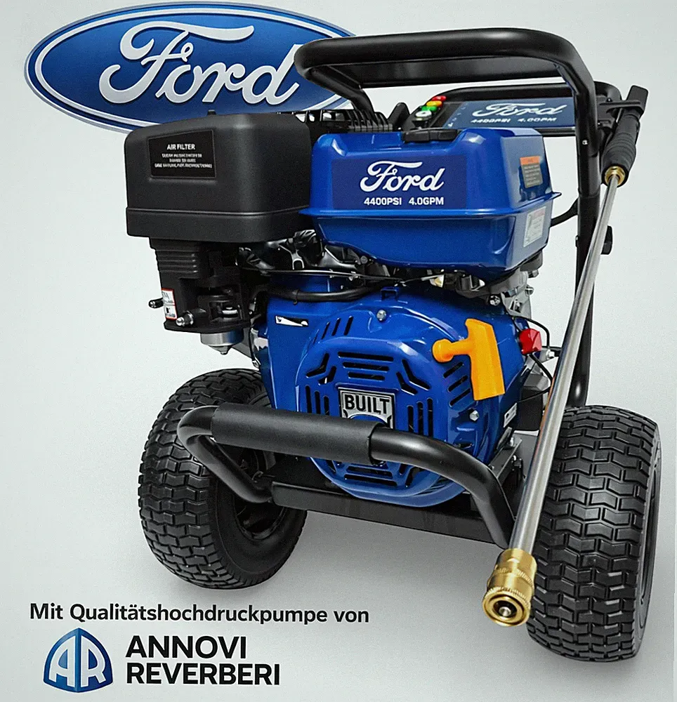 Ford Benzin Hochdruckreiniger 13PS Flächenreiniger mit Annovi Reverberi Pumpe