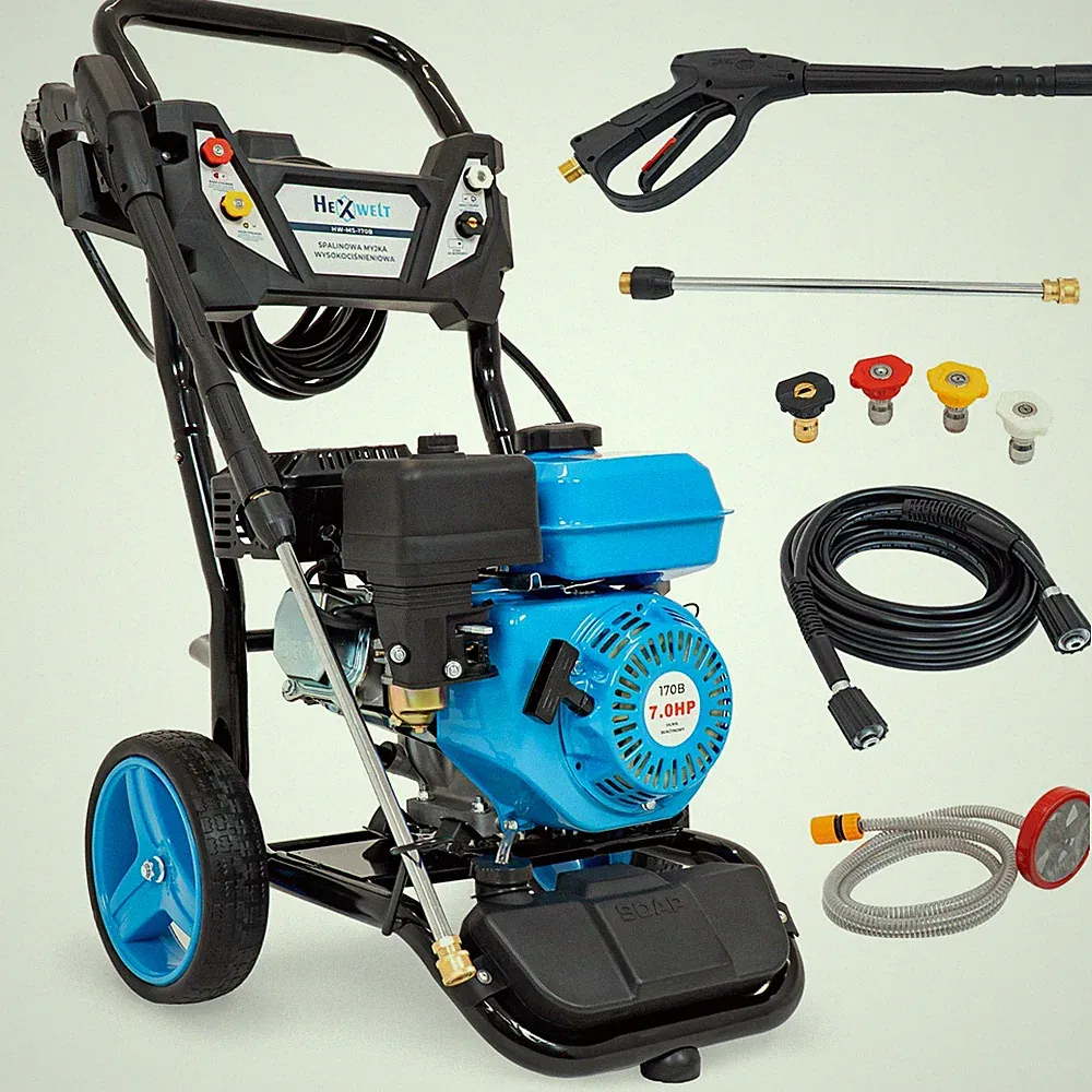 Hochdruckreiniger Benzin 170 Bar Druckreiniger Benzinmotor Mobil THUNDER