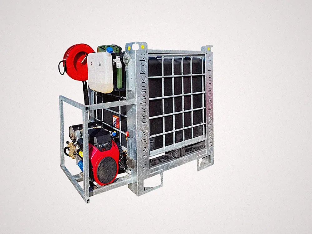 IBC-Hochdruckreiniger 350 bar 1000Ltr. Wassertank mit Honda Benzinmotor