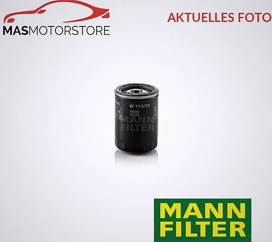 MOTOR ÖLFILTER MANN-FILTER W 713/36 A FÜR FORD RANGER 2.5L,3L 105KW,115KW
