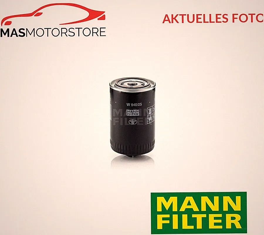 MOTOR ÖLFILTER MANN-FILTER W 940/25 P FÜR MULTICAR M25,M26,TREMO 1,9,501