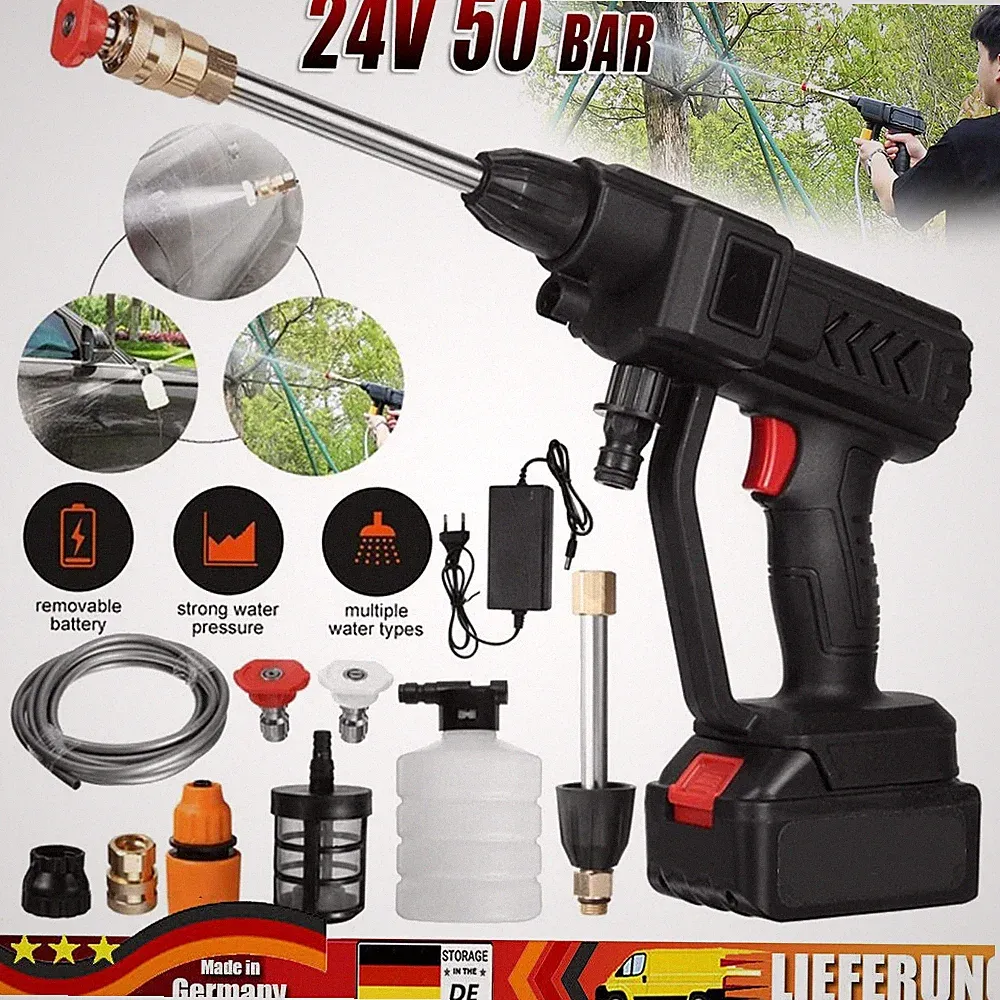 Profi Für 18V Makita 2 Akku Hochdruckreiniger Mobiler Druckreiniger Wasser 300 W