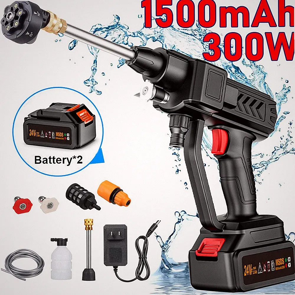 Profi Für 24V Makita 2 Akku Hochdruckreiniger Mobiler Druckreiniger Wasser 300W