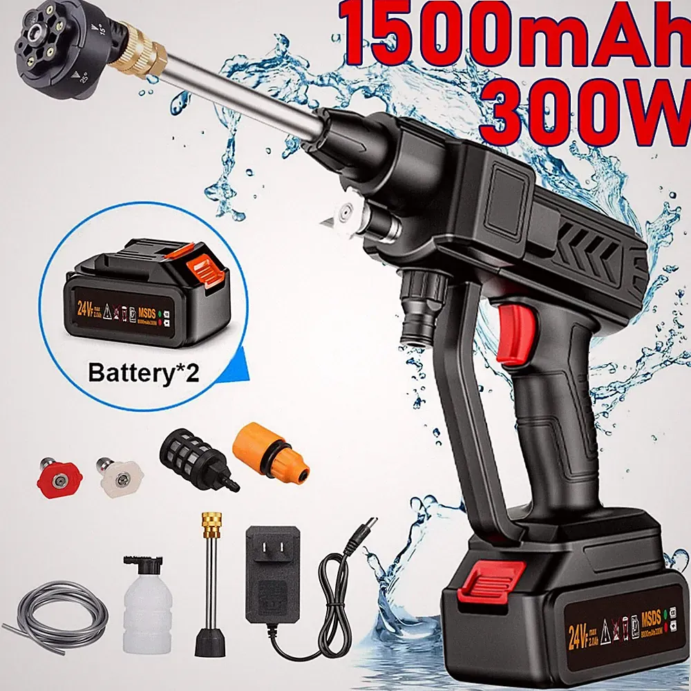 Profi Für 24V Makita 2 Akku Hochdruckreiniger Mobiler Druckreiniger Wasser 300W