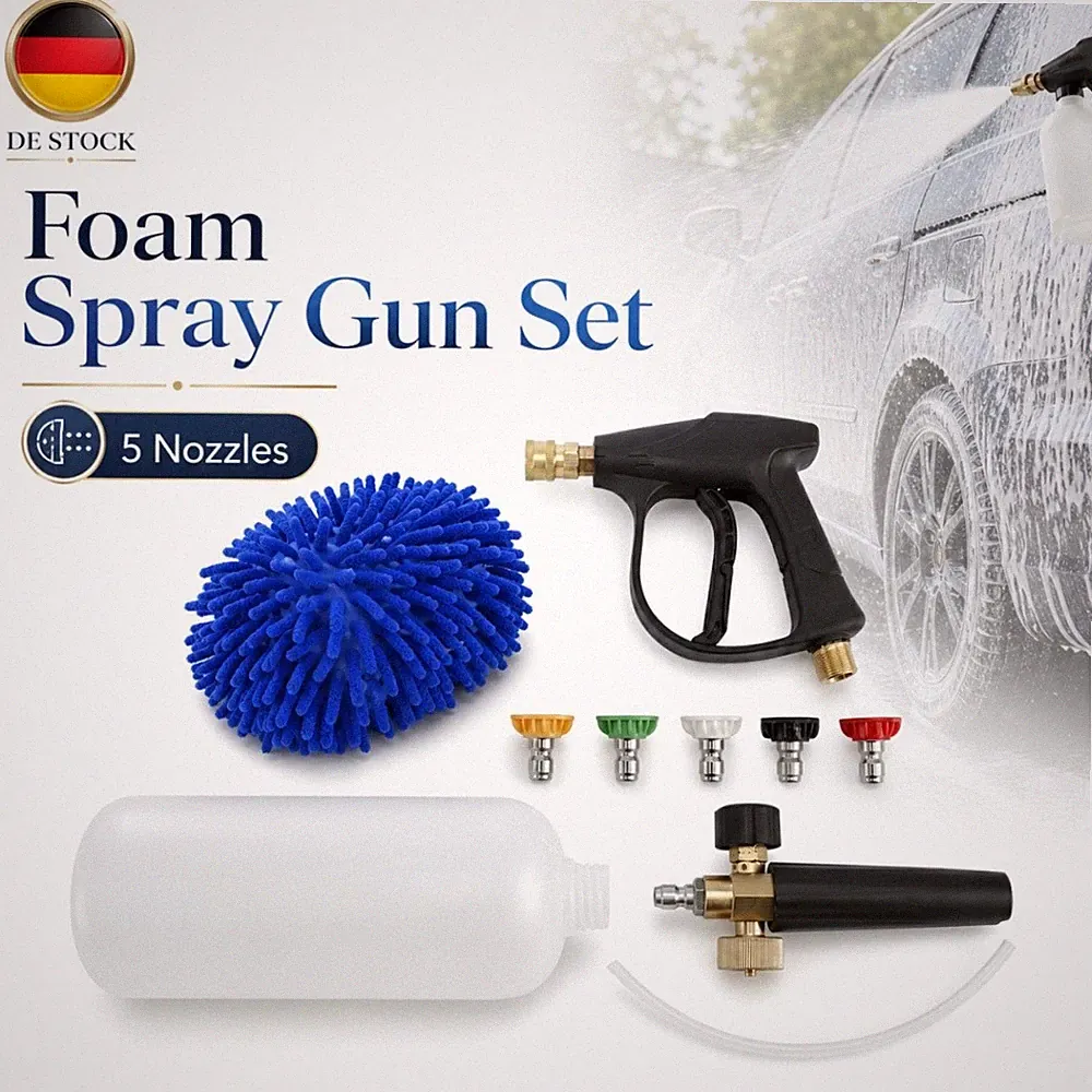 Schaumlanze Schaumkanone Liter 1/4-Zoll-Schnellkupplung Metall Für Kärcher K2-K7