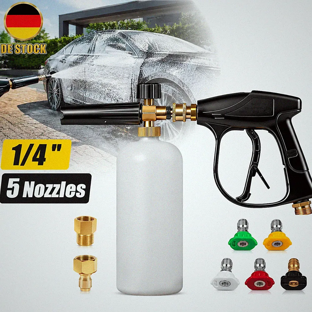 Schaumpistole Schaumlanze Schaumkanone 1L Messing Hochdruckreiniger Auto Waschen