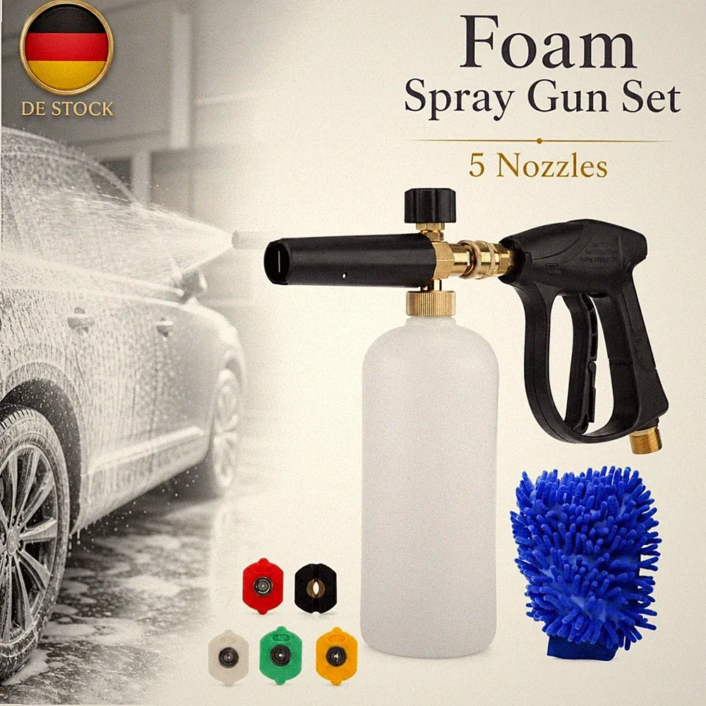 Schaumspritzpistole Schaumlanze 1000ml 1/4-Zoll-Schnellkupplung Nilfisk Kränzle